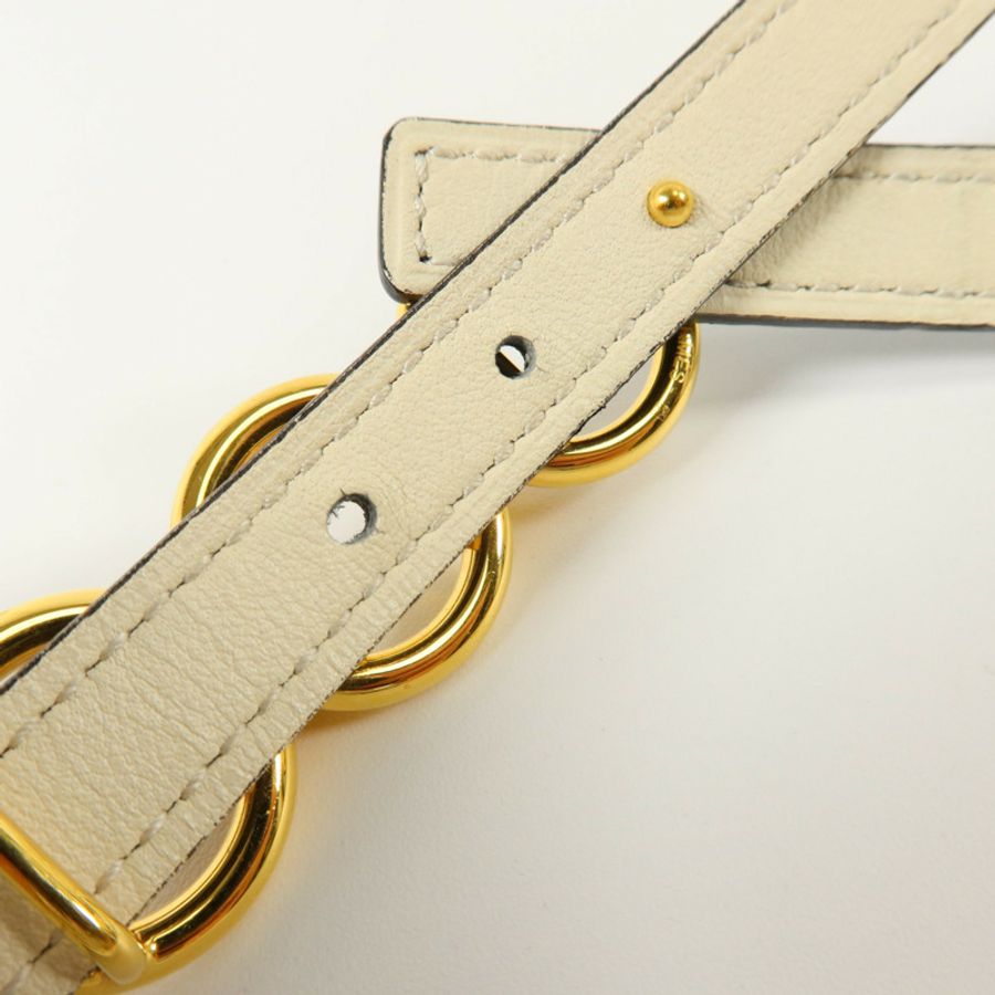 HERMES Epsomp皮革Boucleries Belt 70cm金扣皮帶-3