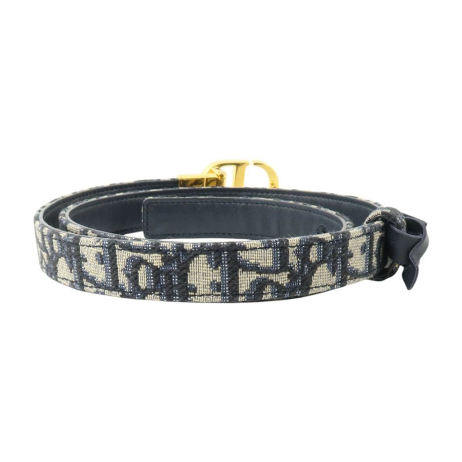 Dior Oblique帆布30 Montaigne Reversible Belt 75cm金扣腰帶-1