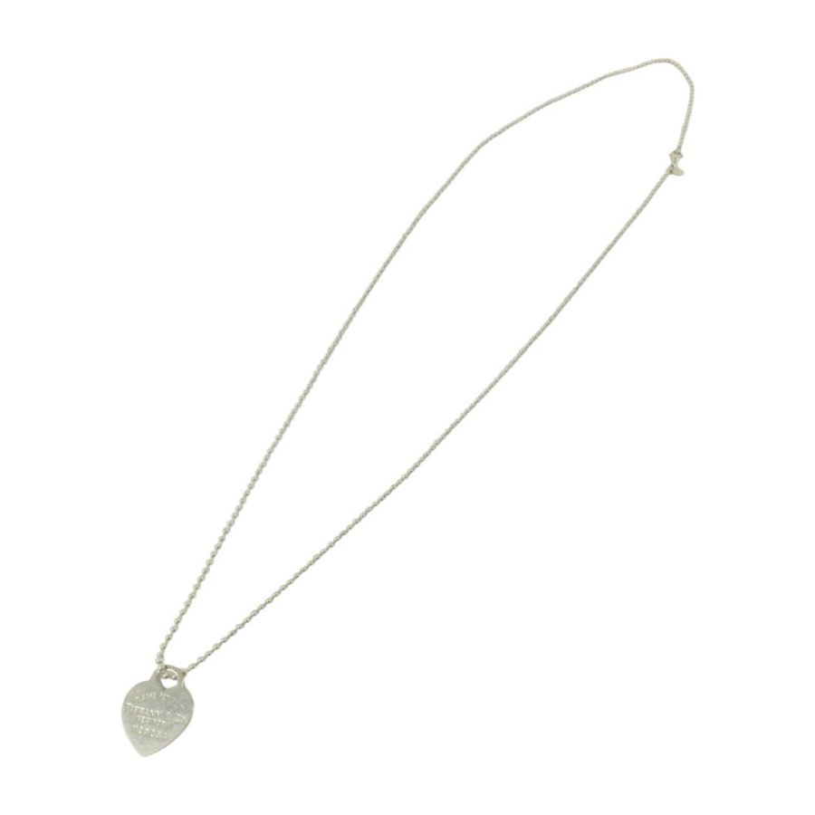 TIFFANY&CO 925純銀Heart Long Necklace項鏈-3