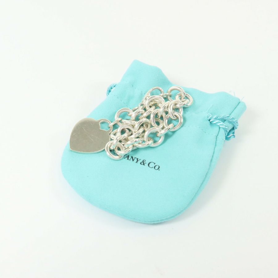 TIFFANY&CO 925純銀Return to Heart Tag手鏈-9
