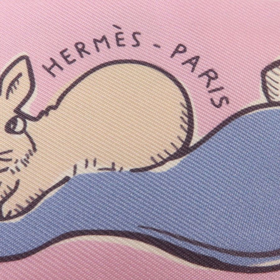 HERMES 絲質Twilly絲巾-4