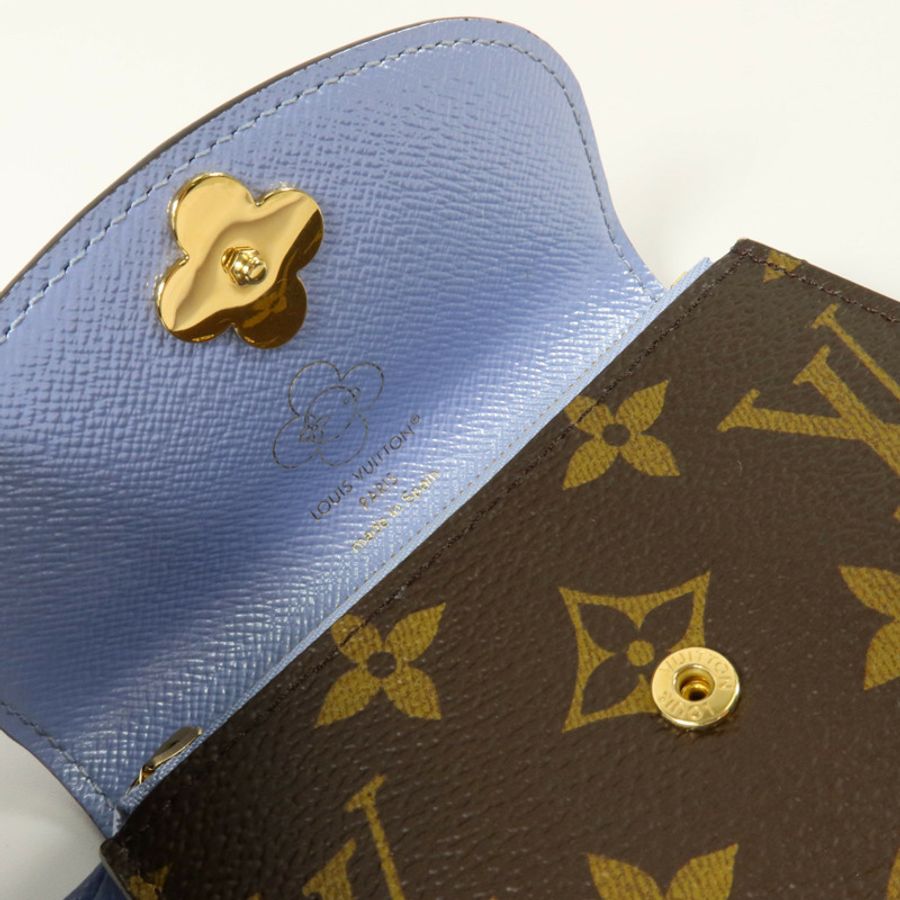 LOUIS VUITTON Monogram Rosalie金扣卡片套-7