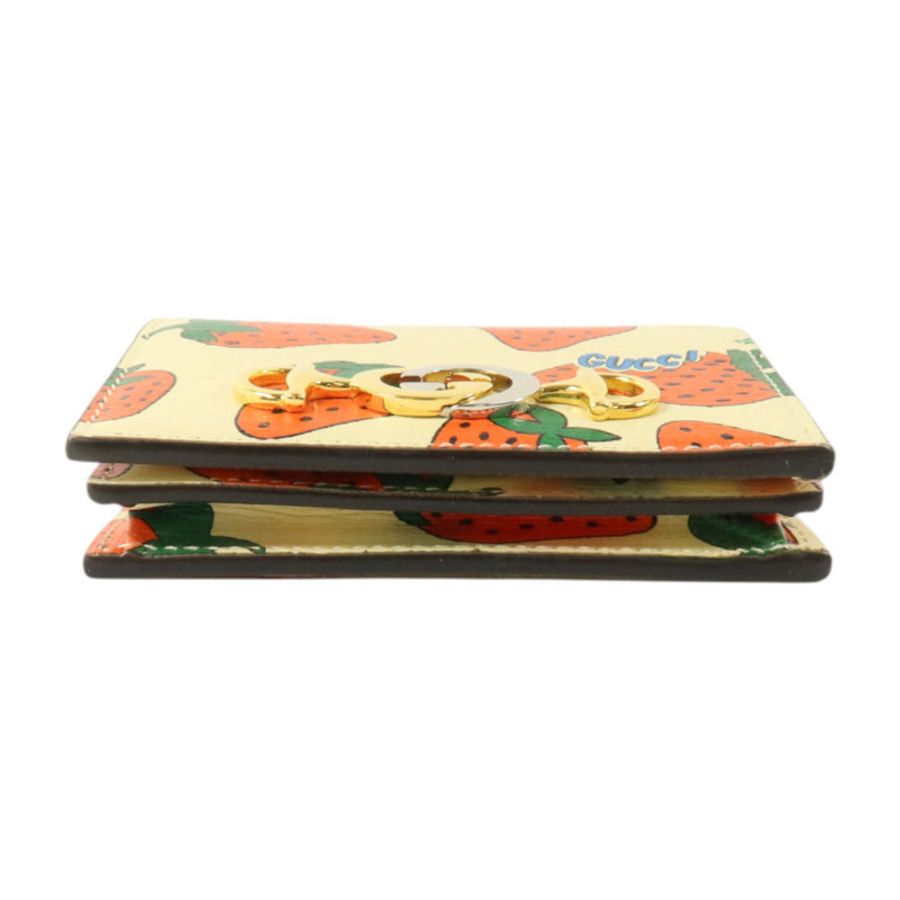 GUCCI 牛皮皮革Zumi Card Case Wallet金扣卡片套-3