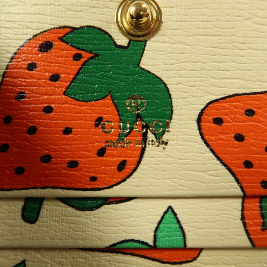 GUCCI 牛皮皮革Zumi Card Case Wallet金扣卡片套-6