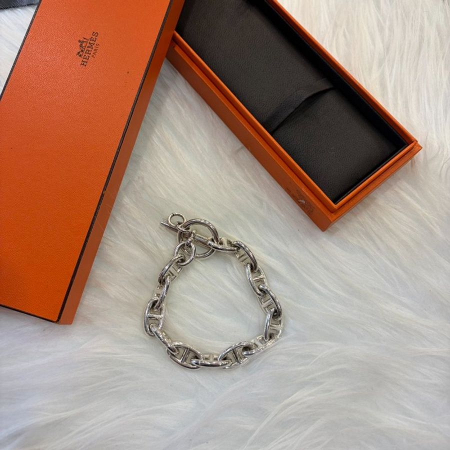 HERMES 925純銀粗手鏈-1