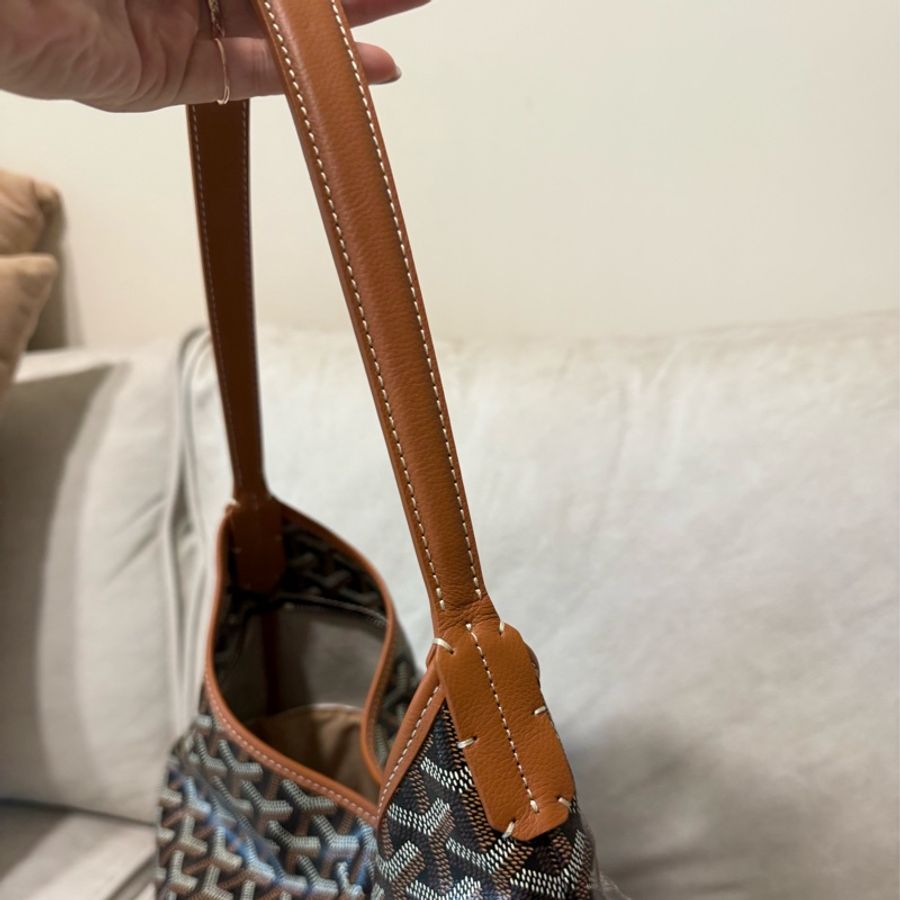Goyard hobo Goyard包包 棕色 專櫃全配-4