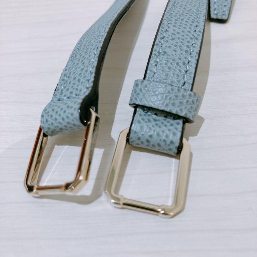 TK2114 Valextra 霧霾藍金扣 手提肩背斜背包 Valextra Iside Crossbody Micro Bag Smokey Blue-31