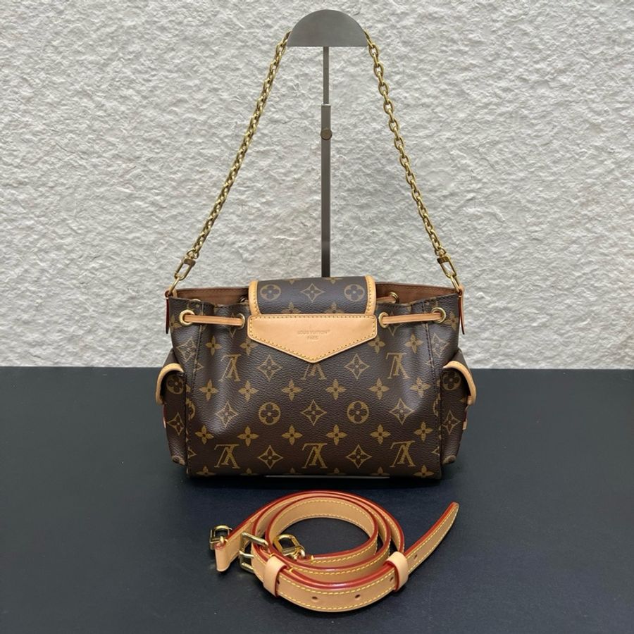 路易威登/Louis Vuitton ODYSSÉE 手袋 奧德賽小號 棕色老花餃子包單肩包斜挎包 金扣-1