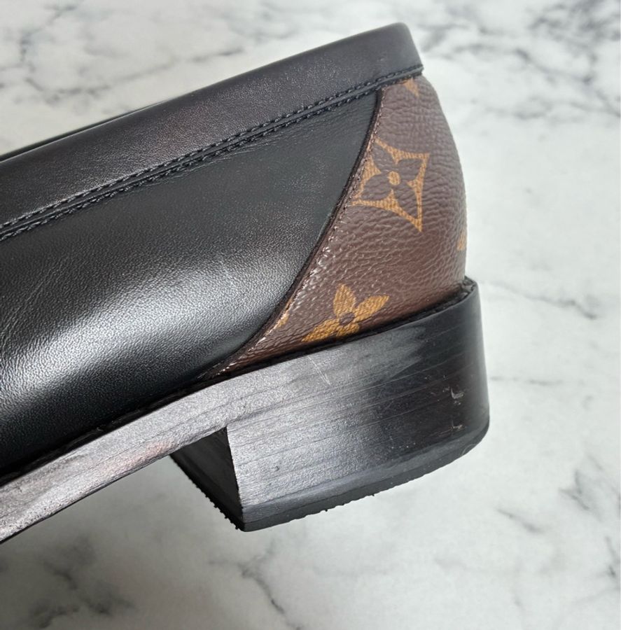 LV黑白/花紋圓logo樂福鞋👞38-32