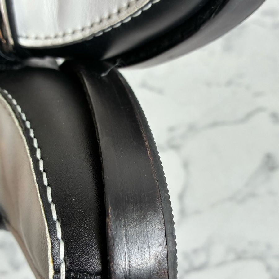 LV黑白/花紋圓logo樂福鞋👞38-39