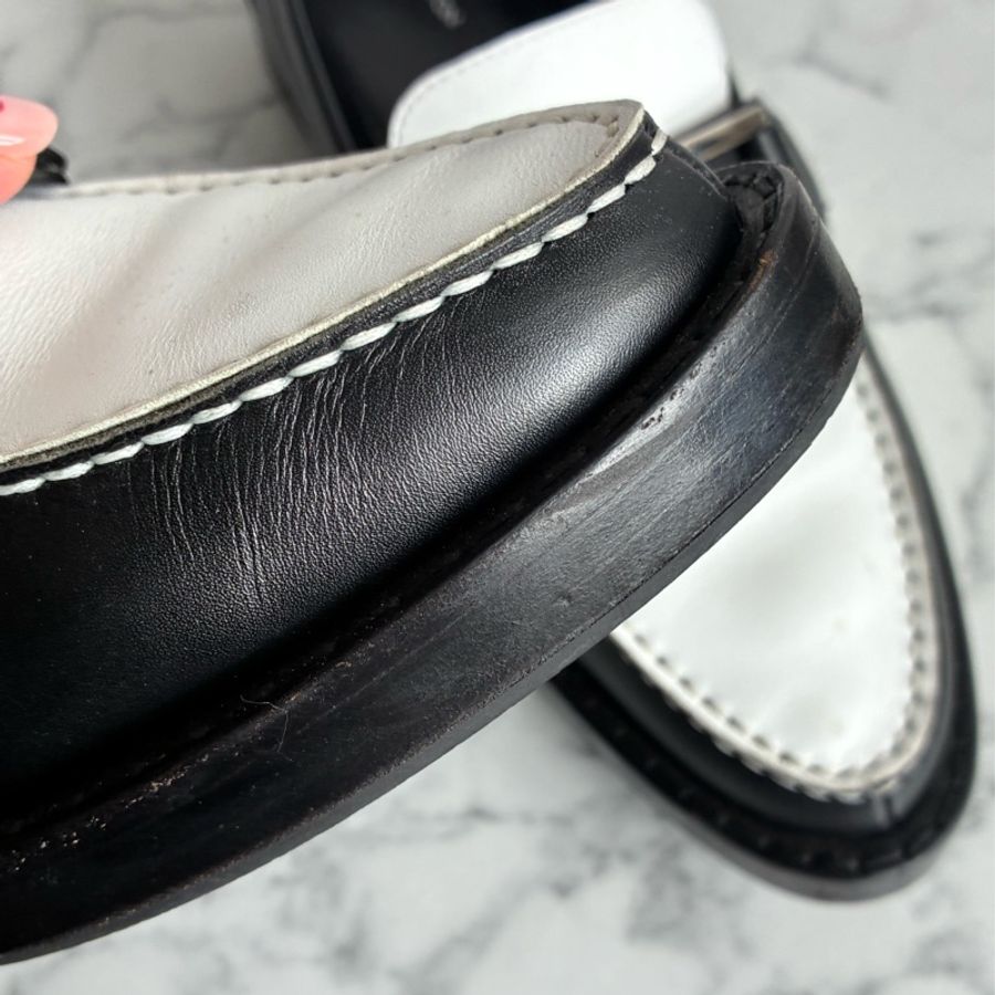 LV黑白/花紋圓logo樂福鞋👞38-40