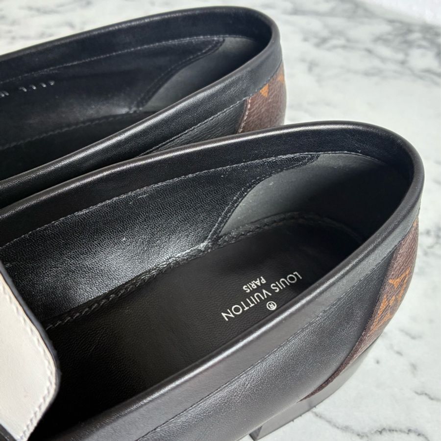 LV黑白/花紋圓logo樂福鞋👞38-44