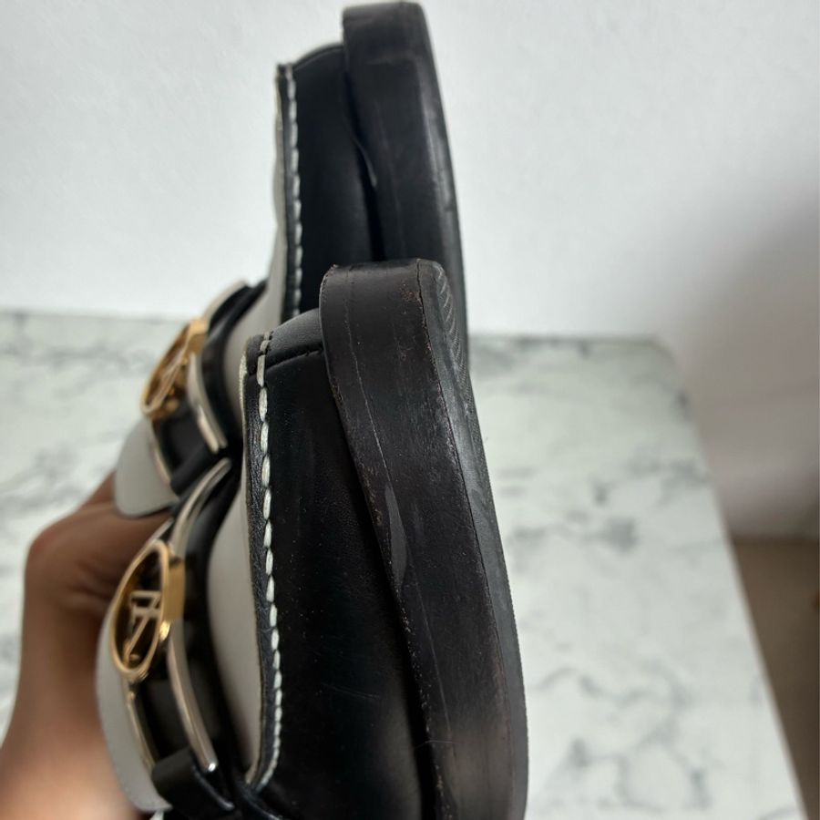 LV黑白/花紋圓logo樂福鞋👞38-54