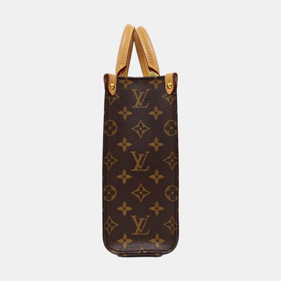 LOUIS VUITTON SACPLATBB棕色塗層帆布老花琴譜包-3