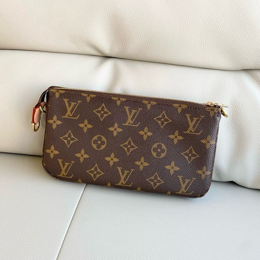 路易威登/Louis Vuitton POCHETTE ACCESSOIRES大麻將手袋手提包肩背包斜挎包 芯片款-2