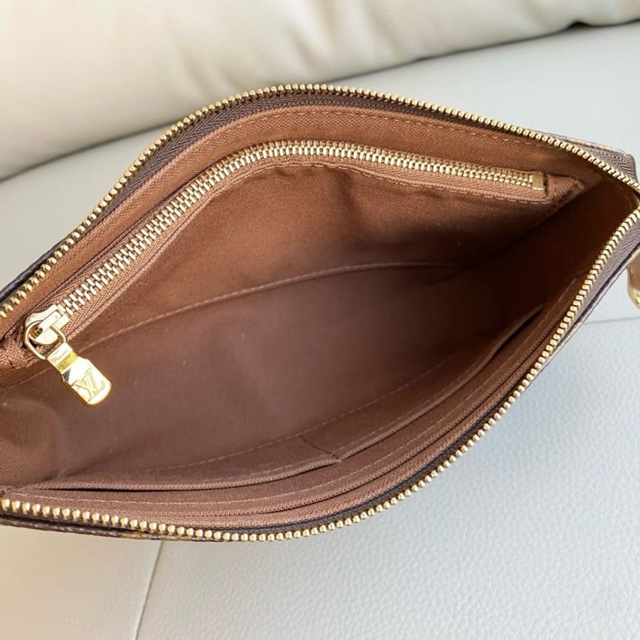 路易威登/Louis Vuitton POCHETTE ACCESSOIRES大麻將手袋手提包肩背包斜挎包 芯片款-8