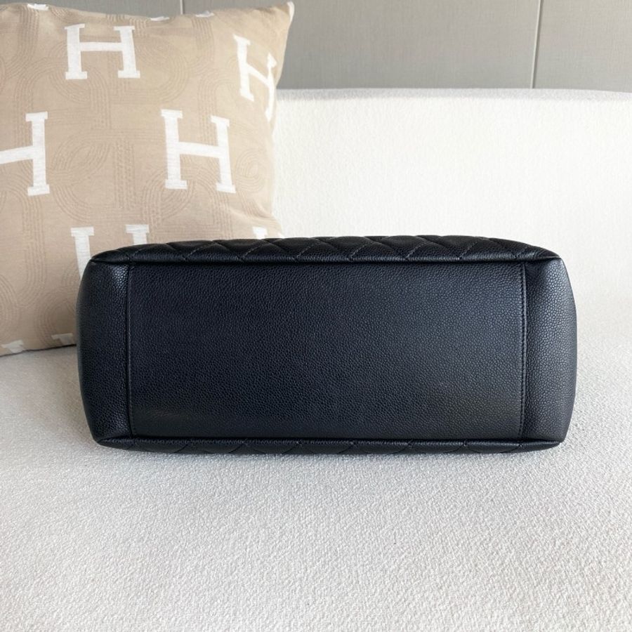 Chanel香奈兒黑銀GST托特包中號-4