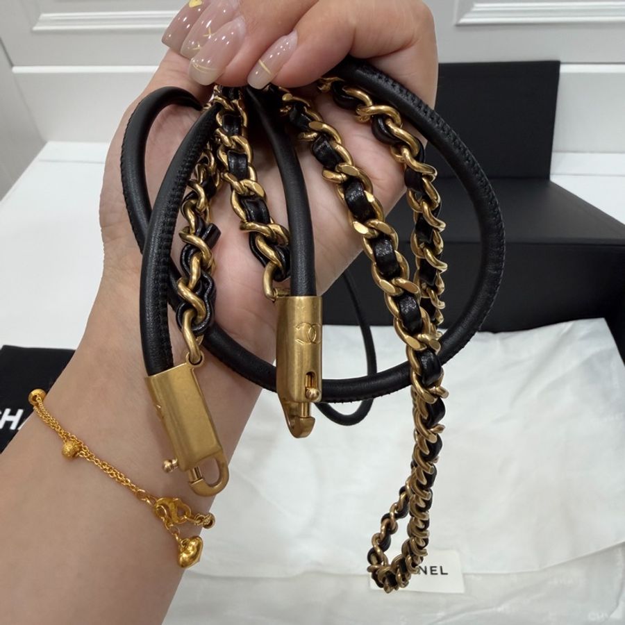 CHANEL 香奈兒 22bag mini 迷你 亮面小牛皮與金色金屬 黑金 斜背包 肩背包 手提包 後背包 垃圾袋-25