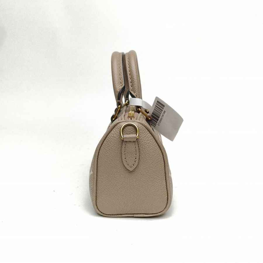 LOUIS VUITTON SpNano16灰色牛皮晶片大Logo印花肩背包-1