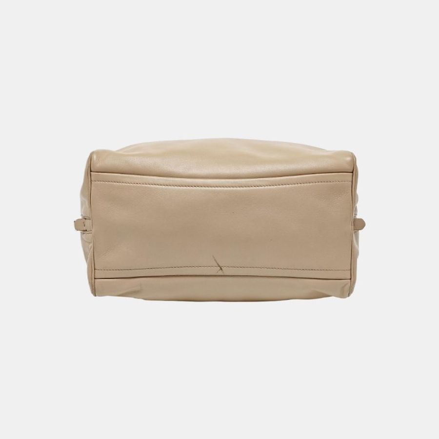 PRADA Inside裸粉色牛皮單肩包手提包-5