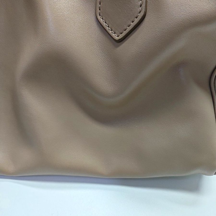 PRADA Inside裸粉色牛皮單肩包手提包-8
