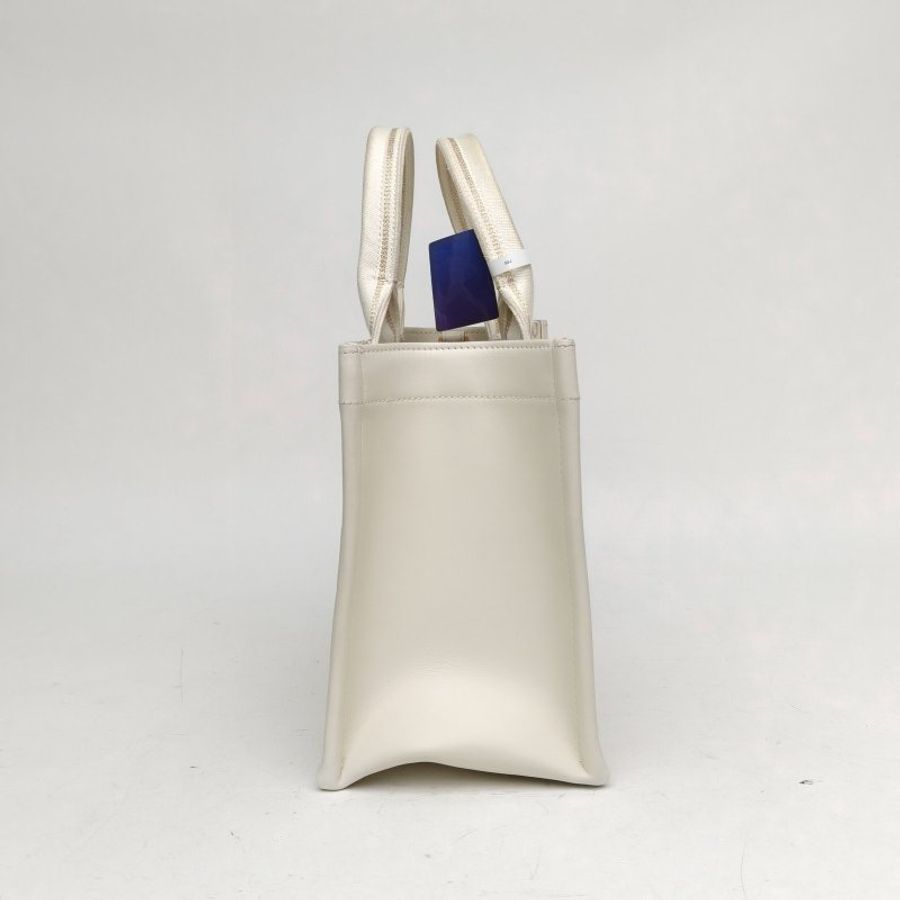 DIOR 米白色帆布金扣印花字母刺繡BookTote小號新款肩背包-3