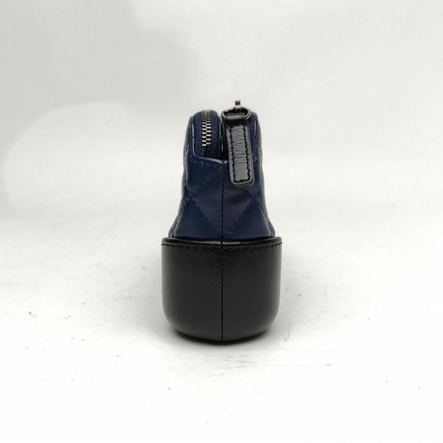CHANEL 拼色牛皮25開金扣mini流浪包斜挎包肩背包-1