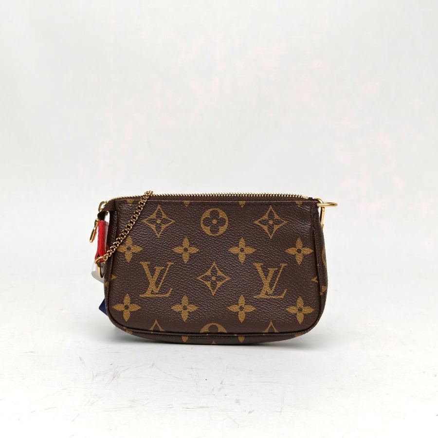 LOUIS VUITTON Pochette小麻將包老花PVC限定丁丁歷險肩背包-2