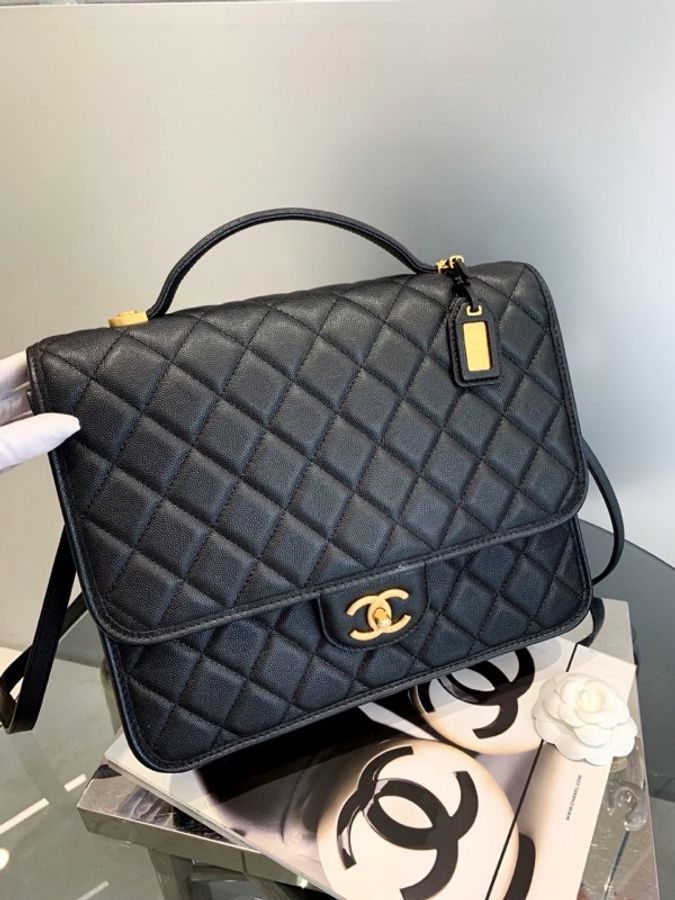 Chanel香奈儿 22k黑金鱼子酱双肩包-0