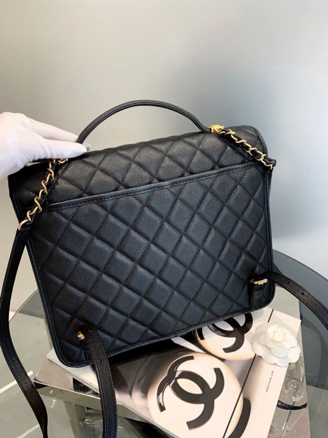 Chanel香奈儿 22k黑金鱼子酱双肩包-1