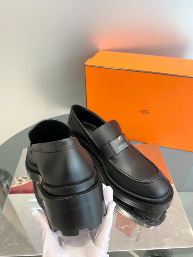 Hermes爱马仕 Louvre厚底乐福鞋-2