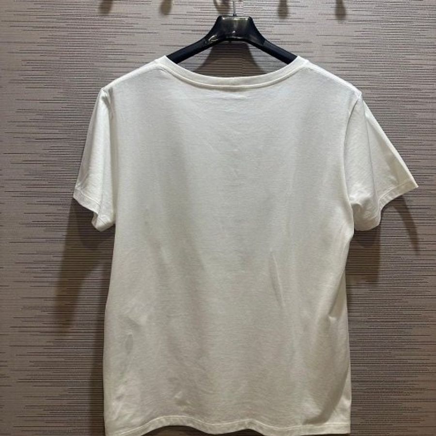 💎Han's house精品服飾💎 CELINE 凱旋門 刺繡 短 T 男女共穿 義大利製 現貨  L-3