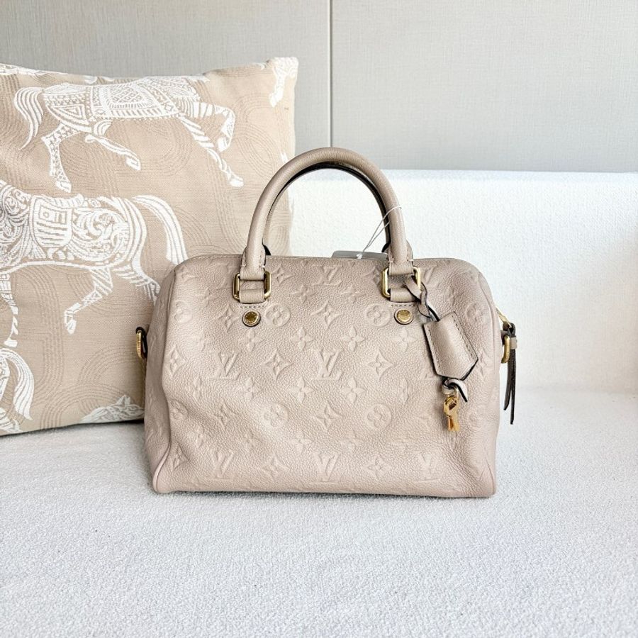 Louis Vuitton 奶茶色全皮Speedy25-1
