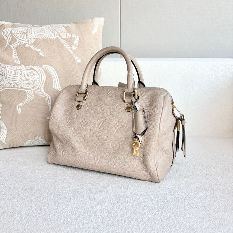 Louis Vuitton 奶茶色全皮Speedy25-3
