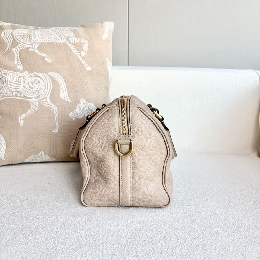 Louis Vuitton 奶茶色全皮Speedy25-6