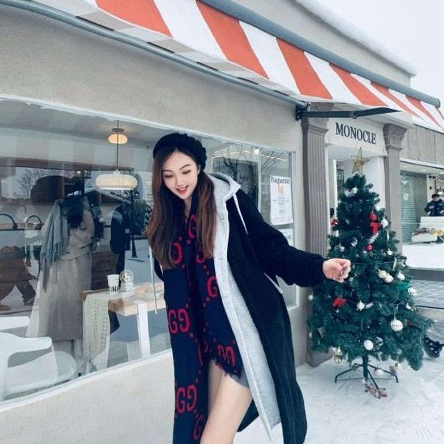 💎Han's house精品服飾💎 GUCCI 古馳 495592 男女均可 圍巾 披肩 190x35cm-3