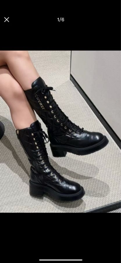 CHANEL香奈儿 24k菱格长靴-3