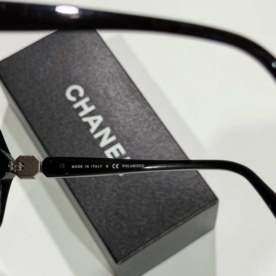 Chanel • 經典大框琺瑯釦墨鏡 🈶原廠盒裝-6