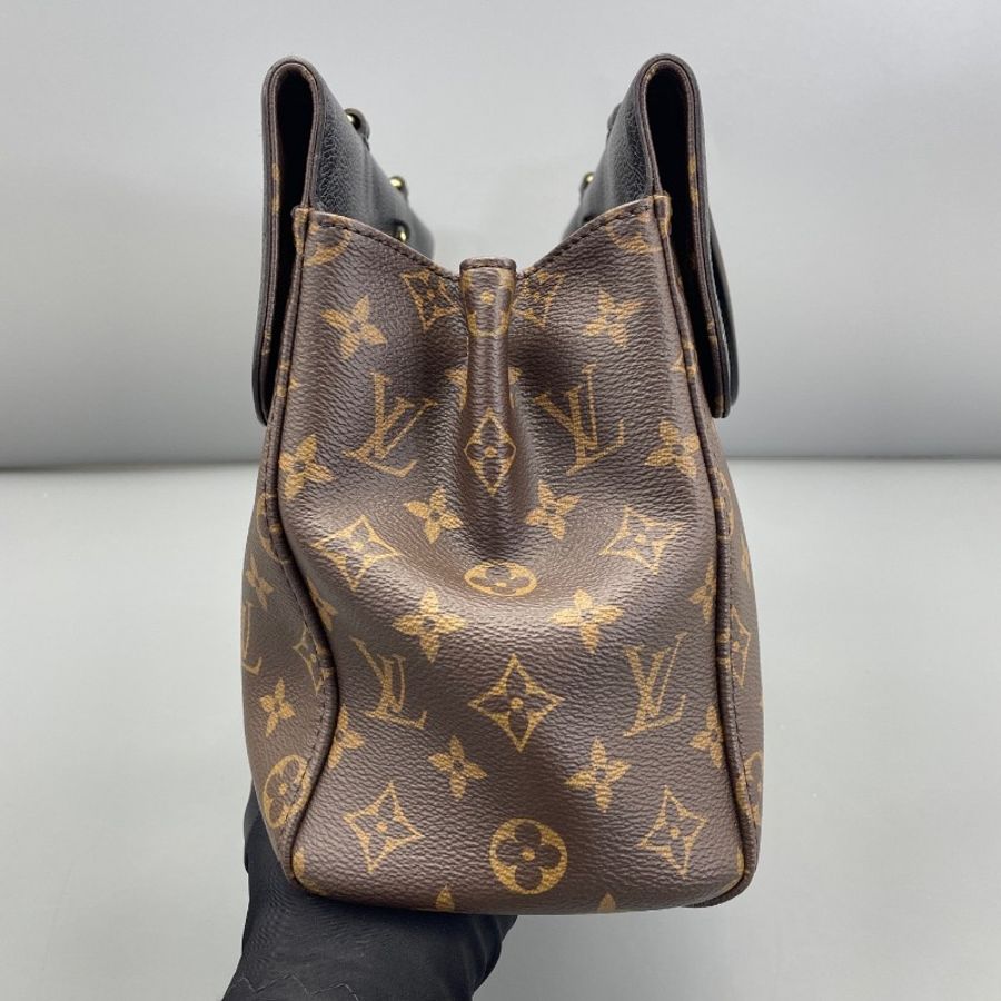 Louis Vuitton 維納斯老花拼黑 手提包肩背包-2