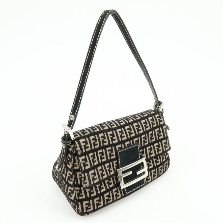 FENDI Vintage 針織款迷你胖法棍包-3