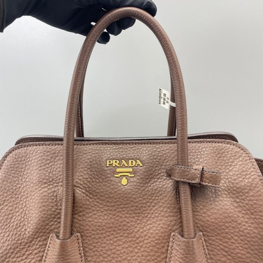 Prada 手提單肩包巧克力-6