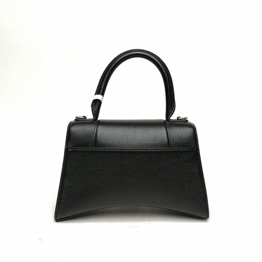 BALENCIAGA Hourglass沙漏S碼黑色牛皮肩背包-2
