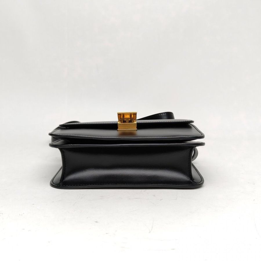 CELINE ClassicBoxTeen黑色牛皮肩背包-4