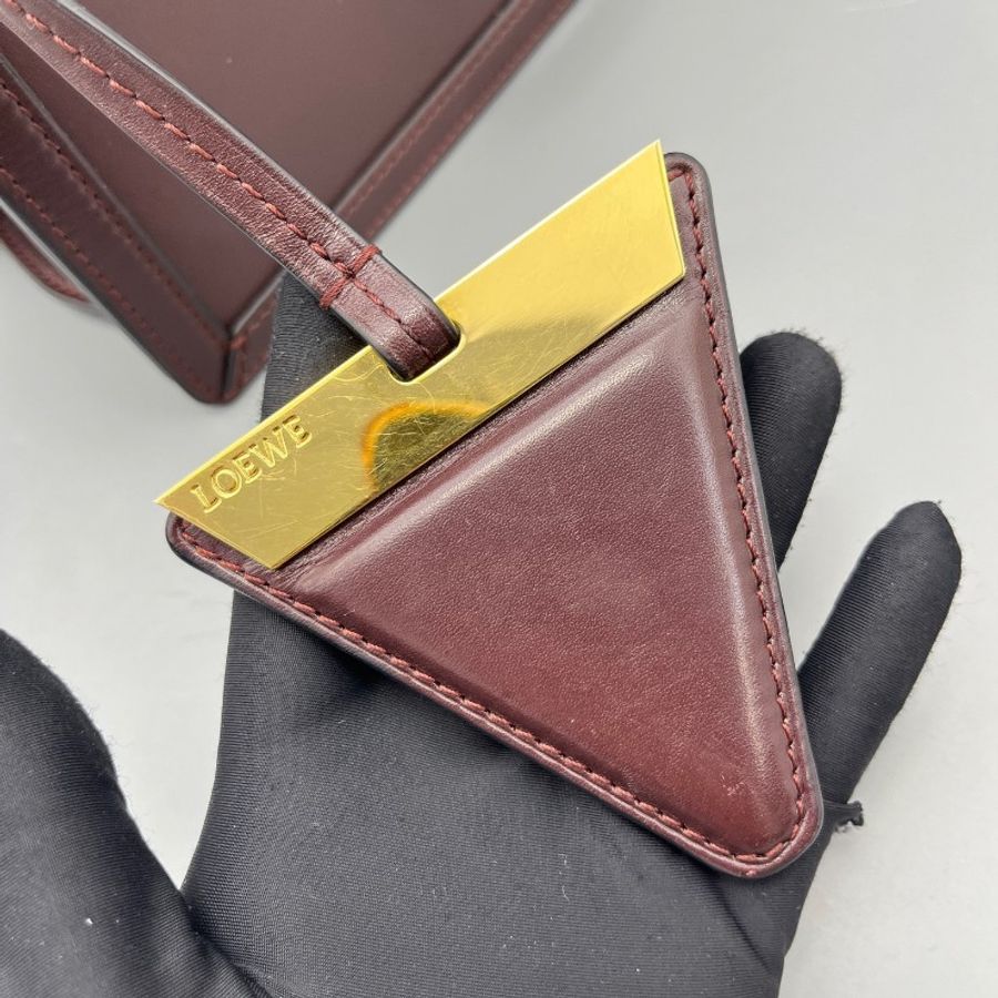 LOEWE 巴塞隆納中號酒紅色 肩背包斜背包-5