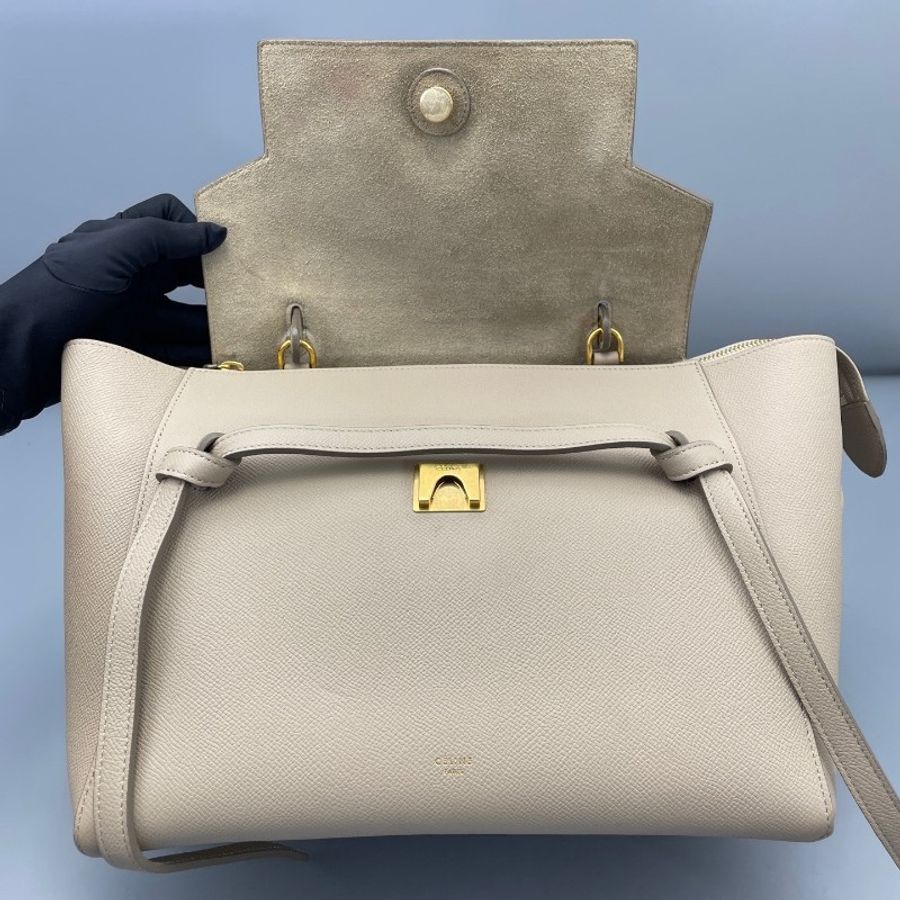 Celine 鯰魚包中號奶茶色-5
