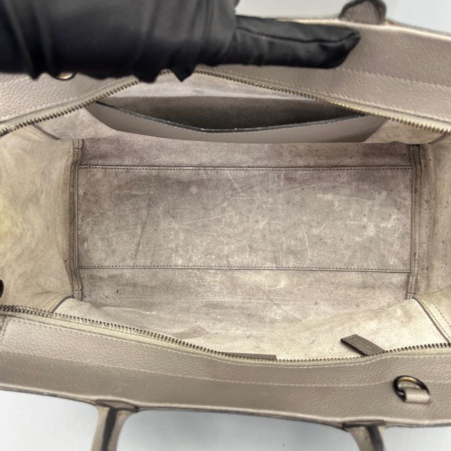 YSL聖羅蘭手提單肩斜挎包灰色-6