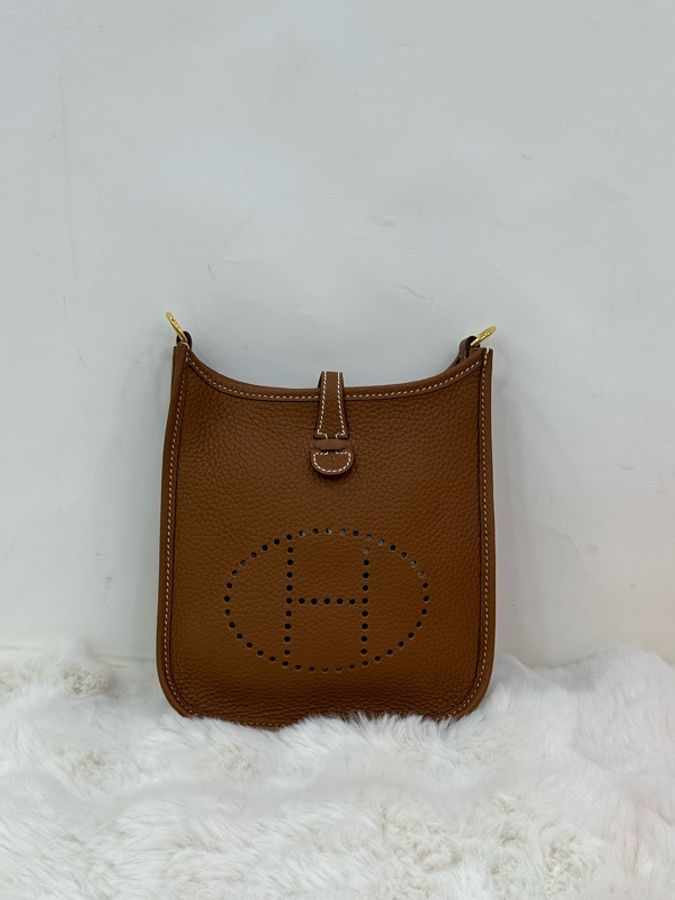 Hermes 愛馬仕 mini evelyne 金金 Y刻-1