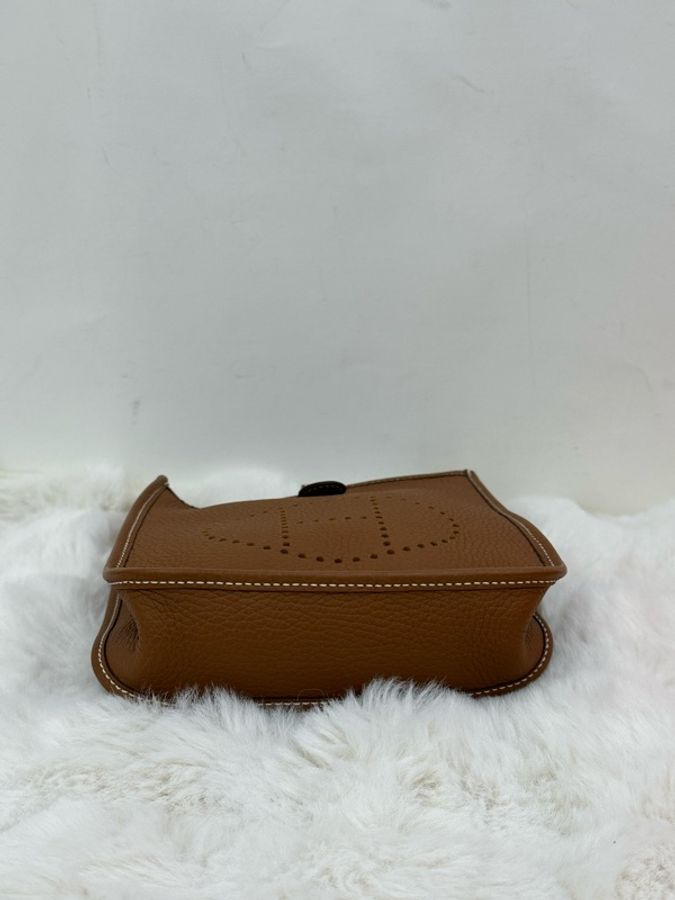 Hermes 愛馬仕 mini evelyne 金金 Y刻-5