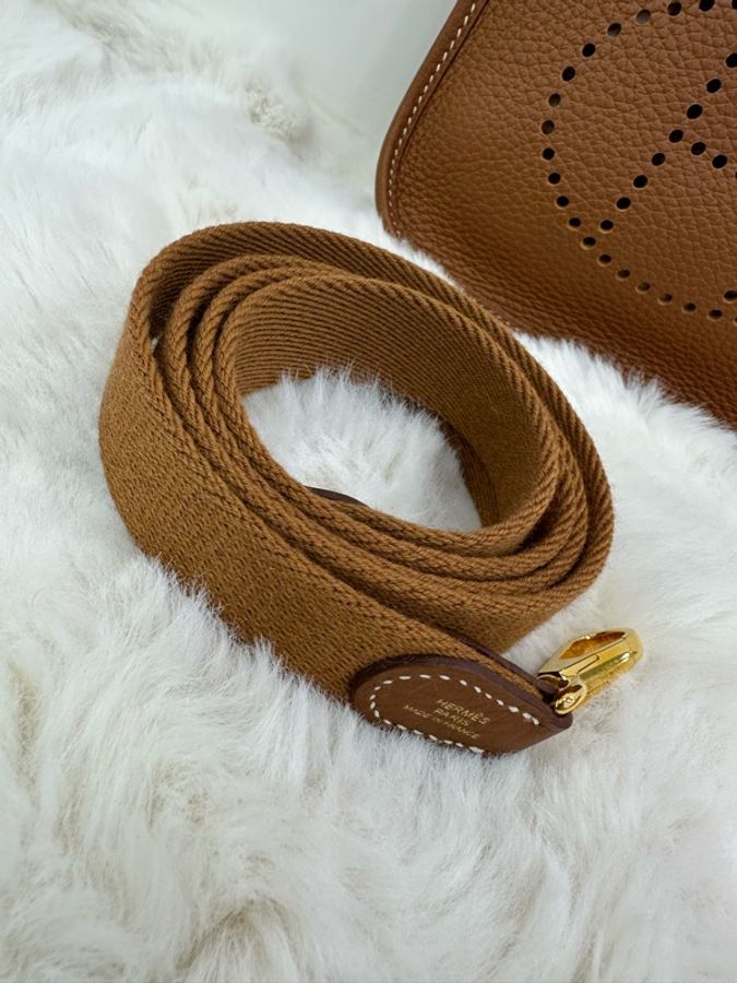 Hermes 愛馬仕 mini evelyne 金金 Y刻-7