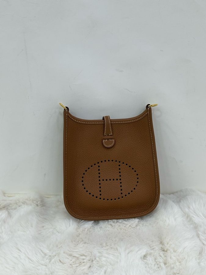 Hermes 愛馬仕 mini evelyne 金金 U刻-1